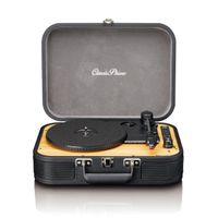 tocadiscos lenco classic phono tt-116 bluetooth con 3 velocidades 33 45 y 78 rpm tocadiscos de vinilo vintage salida rca altavoz estereo negro