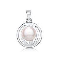colgante de plata 925 con perla