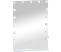 espejo de maquillaje murrieta plastico blanco 12x43x61 cm
