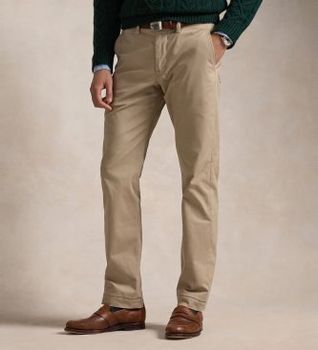 Polo Ralph Lauren para hombre. 710687424002 Pantalón chino Bedford Straight Fit beige (38/34), Casual, Algodón