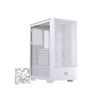 torre einarex pulse p100 core white flujo de aire panel malla atx vidrio templado blanca