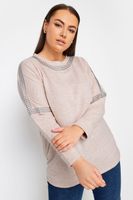 yours jersey rosa claro tachas mujer curvy y tallas grandes yours