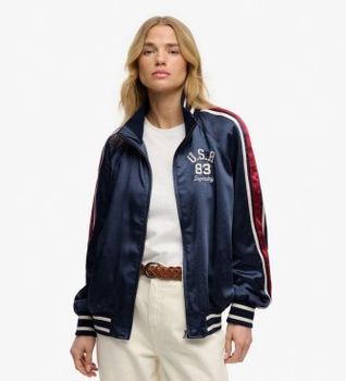 Superdry para mujer. W5012159A Chaqueta Suika marino (S), Casual, Poliéster