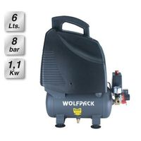 compresor wolfpack 6 litros 15 hp sin aceite