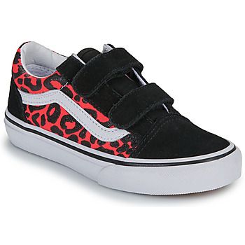 Vans Zapatillas Old Skool V GLITTER LEOPARD Diva Pink para niña