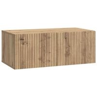 mueble para tv de pared 785 x 41 x 30 cm roble artisan vidaxl