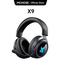 mchose x9 auriculares inalambricos para juegos sonido envolvente 71 microfono con cancelacion de ruido baja latencia de 15ms juegos fps auriculares de deportes electronicos