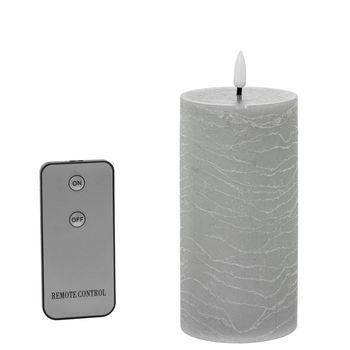 Set 4 Velas Led Gris