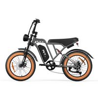 bicicleta electrica plegable pvy a20 con neumaticos anchos de 20 bateria de 48 v y 20 ah gris
