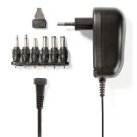 fuente de alimentacion nedis acpa001 12w universal compacta indicador led 6 conectores