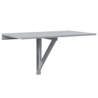 mesa de pared plegable contrachapada gris sonoma 100x60x56 cm vidaxl
