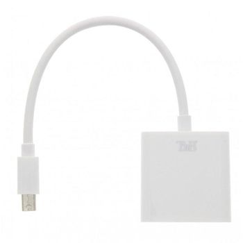 Adaptador TnB Mini DisplayPort a VGA 1080p Blanco