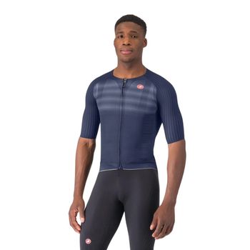 Maillot Castelli Aero Race 8S Manga Corta Azul, Talla XXXL