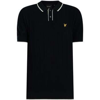 Lyle & Scott Polo Polo de punto con ribete para hombre