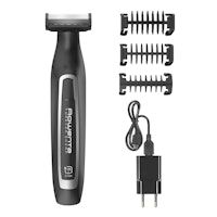 Rowenta Forever Sharp TN6000 depiladora para la barba Mojado y seco Negro, Plata