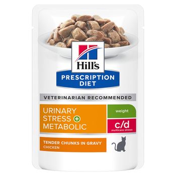 Hill's Prescription Diet c/d Multicare Stress + Metabolic sobres para gatos - 24 x 85 g