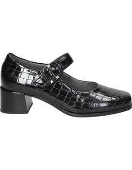 Zapatos De Piel Con Tacón Para Mujer Pitillos 10821 Negro 40