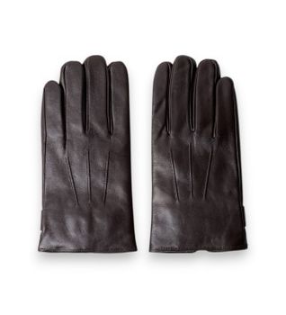 Hackett London para hombre. HM0400132 Guantes de piel Commuter Touch marrón (XL), Casual, Clásico