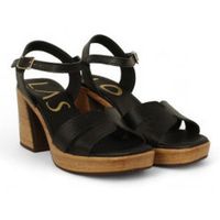 lolas deportivas moda sandalia piel con semicuna efecto madera para mujer