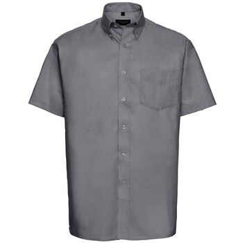 Russell Collection Camisa manga corta Oxford para hombre