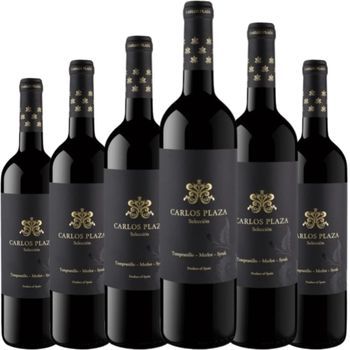Carlos Plaza Selección Joven, Vino Tinto, España, Pack 6 Botellas 75 Cl, 13,5% Vol.
