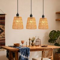 lampara colgante para comedor 3 luces negra 120 cm altura ajustable zmh