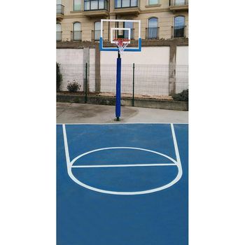 Juego Proteccion Postes Basket/ Minibasket (2 Unidades), Monotubo 80x80 Mm.