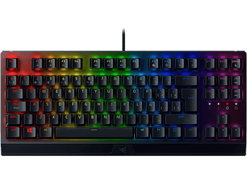 Teclado gaming - Razer BlackWidow V3 Tenkeyless, USB, Retroiluminación Chroma RGB, Mecánico, Negro