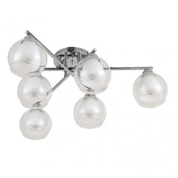 FABRILAMP Lampara plafon MAKALU cromo con 6 luces