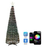 arbol de navidad led con temporizador e interruptor verde 188 cm saarloq