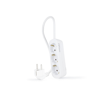 Nanocable Regleta de Enchufes 3 Tomas 1.4 m Blanco