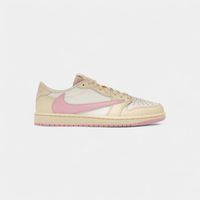 nike deportivas moda 1 retro low og sp travis scott shy pink para mujer
