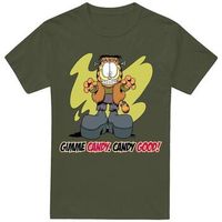 garfield camiseta candy good para hombre