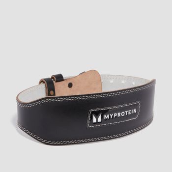 Cinturón de levantamiento de cuero de Myprotein - Negro - Medium (27-36 Inch)
