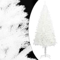 arbol artificial de navidad con hojas realistas blanco 210 cm vidaxl