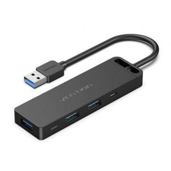 Docking USB 3.0 Vention CHVBB 3xUSB MicroUSB PD Lector Tarjetas Negro 15cm