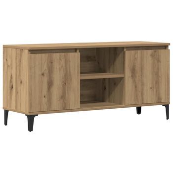 Mueble Tv | Mueble De Salón | Mesa De Tv Madera De Ingeniería Roble Artisan 102x35x50 Cm