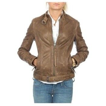 Wrangler Cazadora de cuero Montana WR4044ZCBR para mujer