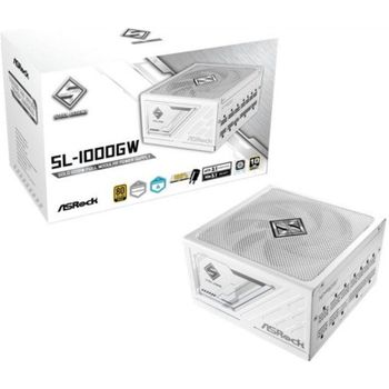 Fuente de Alimentación Asrock 1000W Certificación 80+ Gold Steel Legend Blanca Diseño ATX