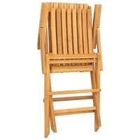 pack 4 uds sillas de jardin  silla de exterior  sillon plegables madera maciza teca 61x67x90 cm