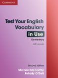test your english vocabulary in use elementary2nd ed editio n wi
