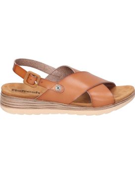 Sandalias Veganas De Cuña Para Mujer Refresh 172674 Color Camel 38