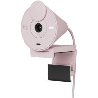 logitech brio 300 webcam fullhd rosada