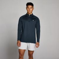 camiseta de entrenamiento con cremallera 14 para hombre de mp - azul marino oscuro - m