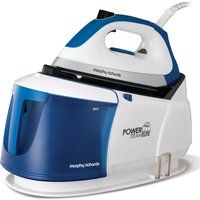 morphy richards power steam elite 332010 steam generator iron - white  blue white
