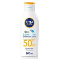 nivea sun babies  kids pure  sensitive lotion spf50