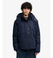superdry para hombre m5012422a chaqueta hooded mf arctic marino l casual poliester reciclado