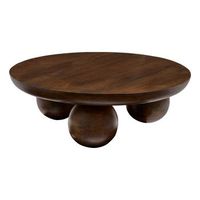 mesa de centro abekas madera de mango 90x90x30cm