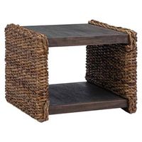 mesa de cafe natural 45 x 45 x 45 cm madera de caoba solida vidaxl