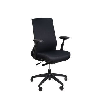 Silla de escritorio giratoria en negro